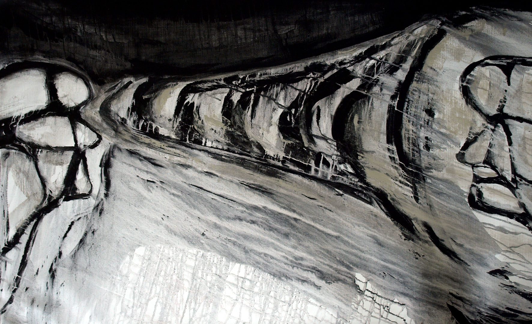 Érosion eólica - Pintura / Peinture. Medium: Acrylic on canvas, Year: 2015. — Estela Currao.