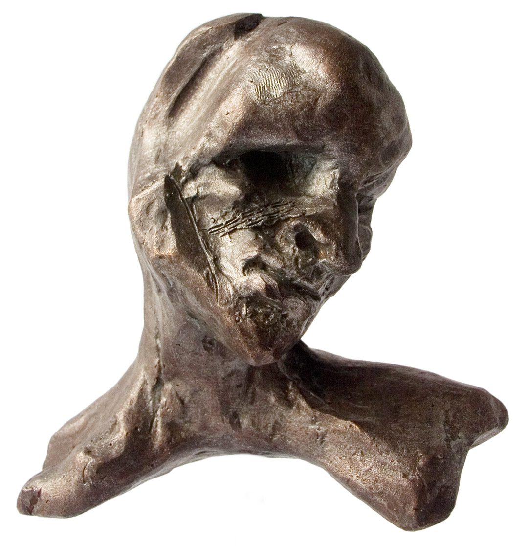 The Hermit - Escultura / Sculpture. Medium: Bronze 1/8, Year: 2005. — Estela Currao.
