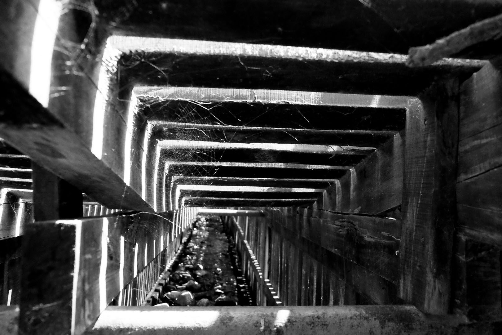 La memoria del túnel II - Fotografía / Photographie. Medium: Digital BNW photography, Year: 2019. — Estela Currao.